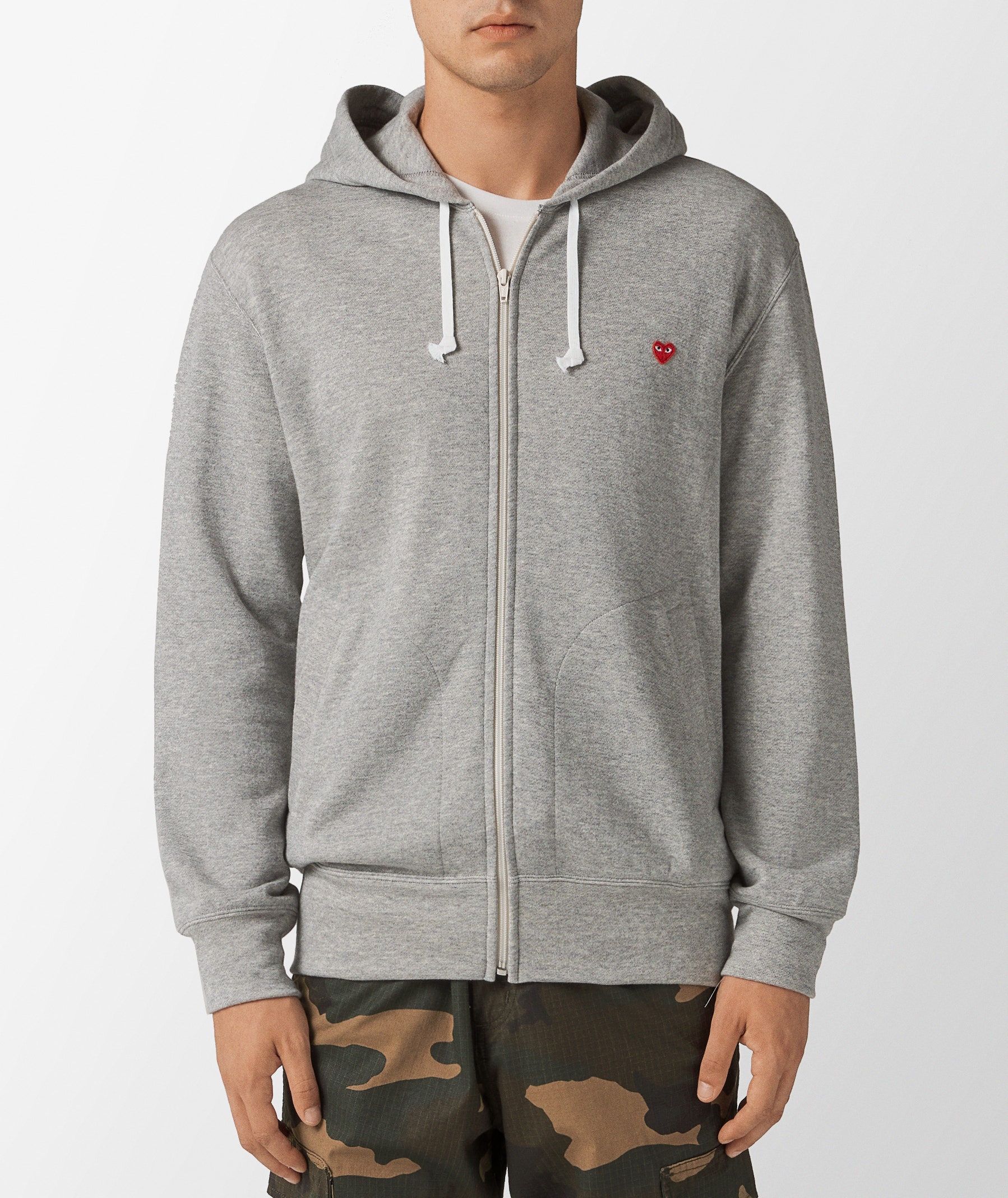 Comme des Garçons Play Hoodie in Gray | SVD USA