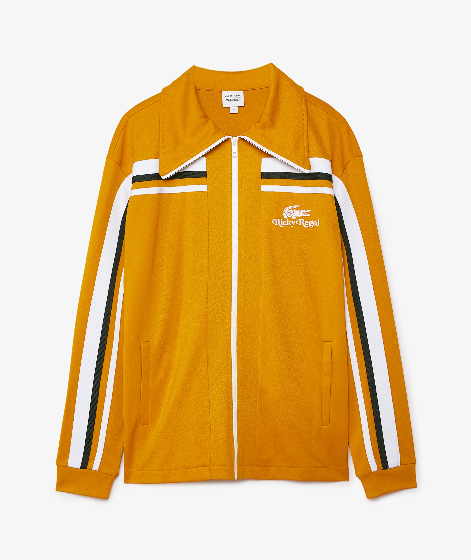Buy now LACOSTE Contrast Striped Piqué Zip Jacket x Ricky Regal