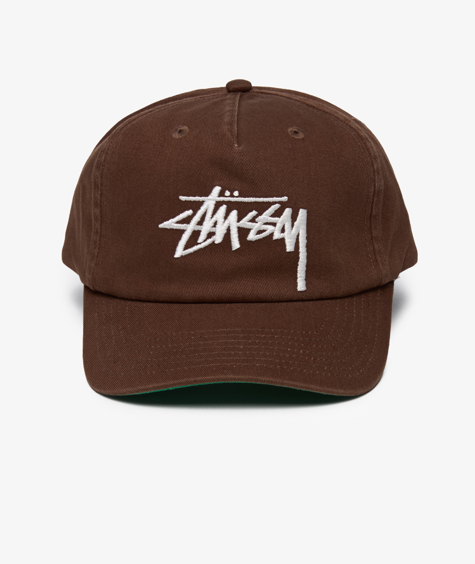 Stüssy Mid-Depth Big Stock Snapback Cap | Chocolate | SVD USA