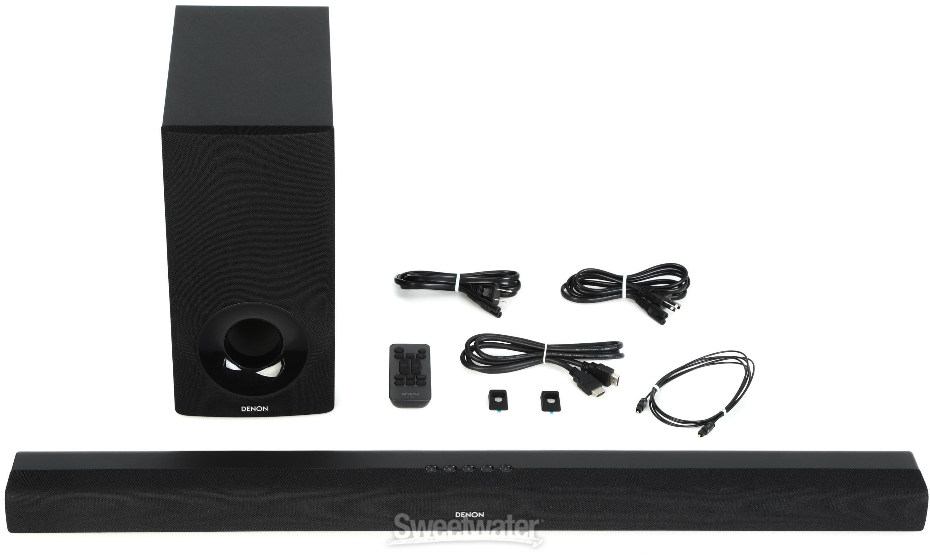 Denon DHT-S316 Active Soundbar with Wireless Subwoofer - Black