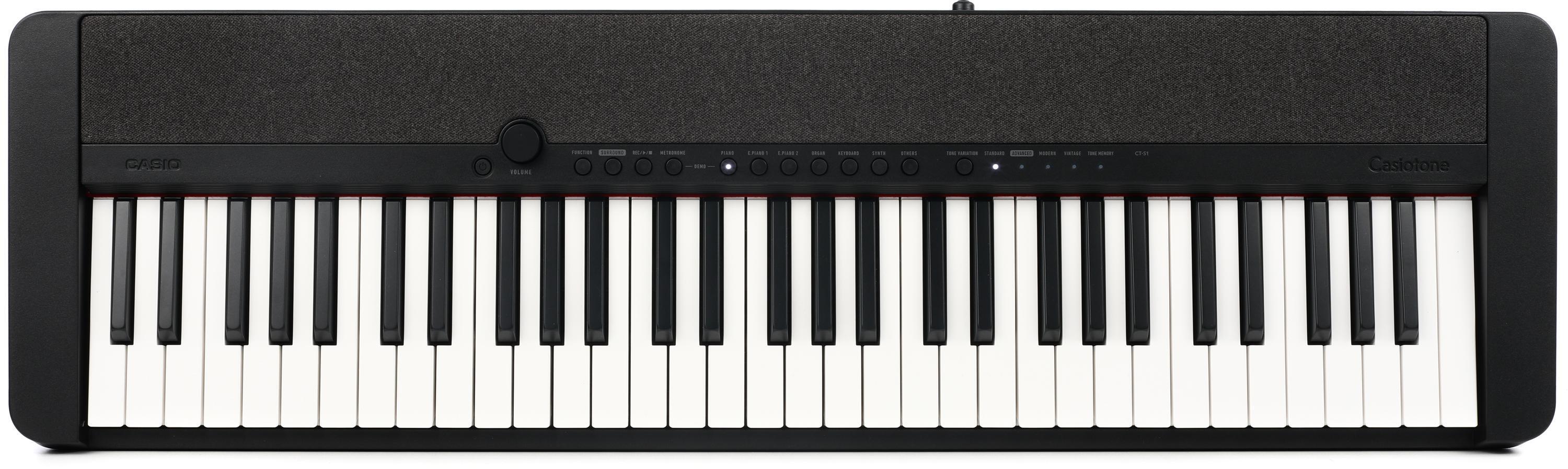Casio CT-S1 61-key Portable Keyboard - Black | Sweetwater