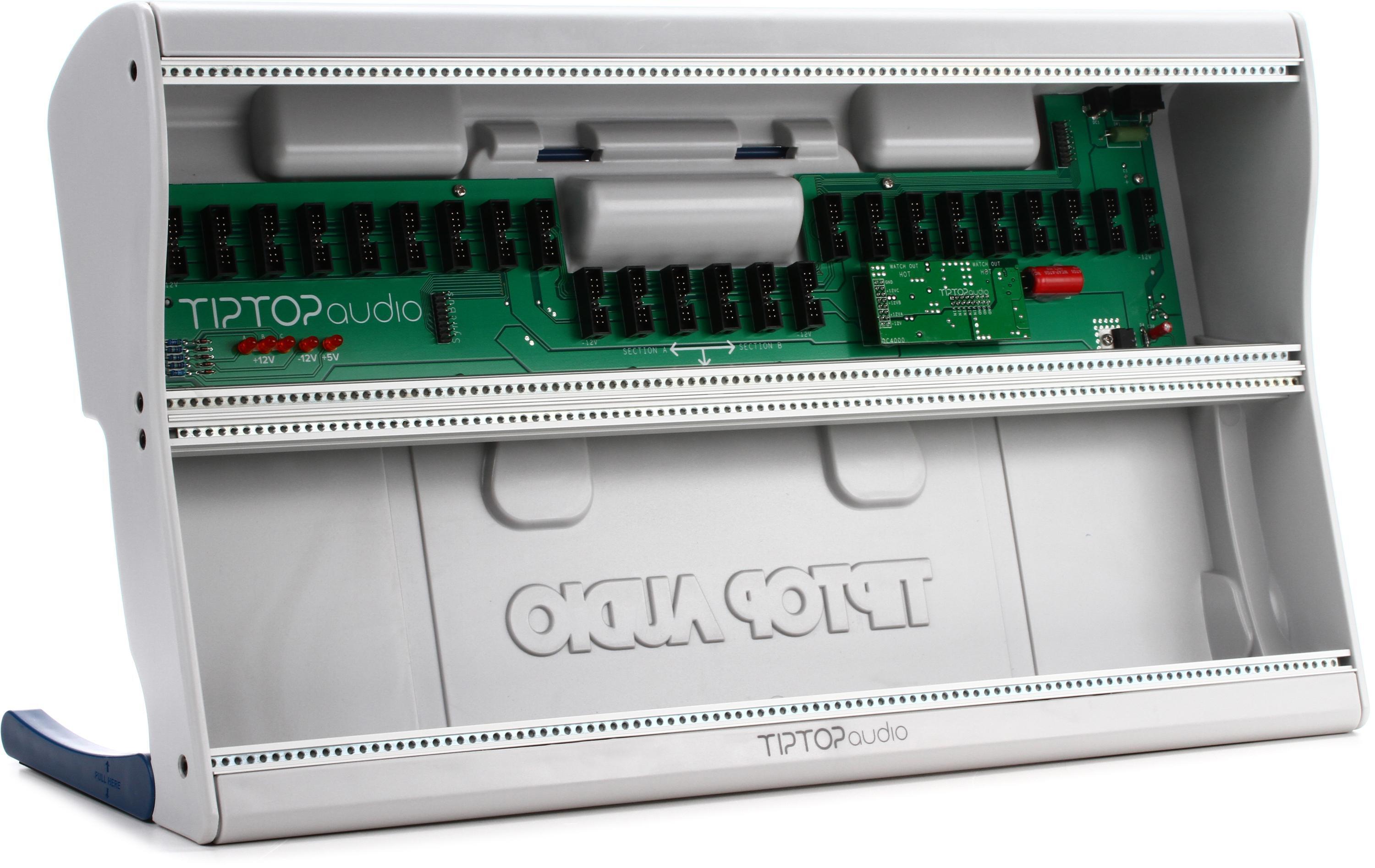 Tiptop Audio Mantis 2 x 104HP Eurorack Case - Blue Legs | Sweetwater