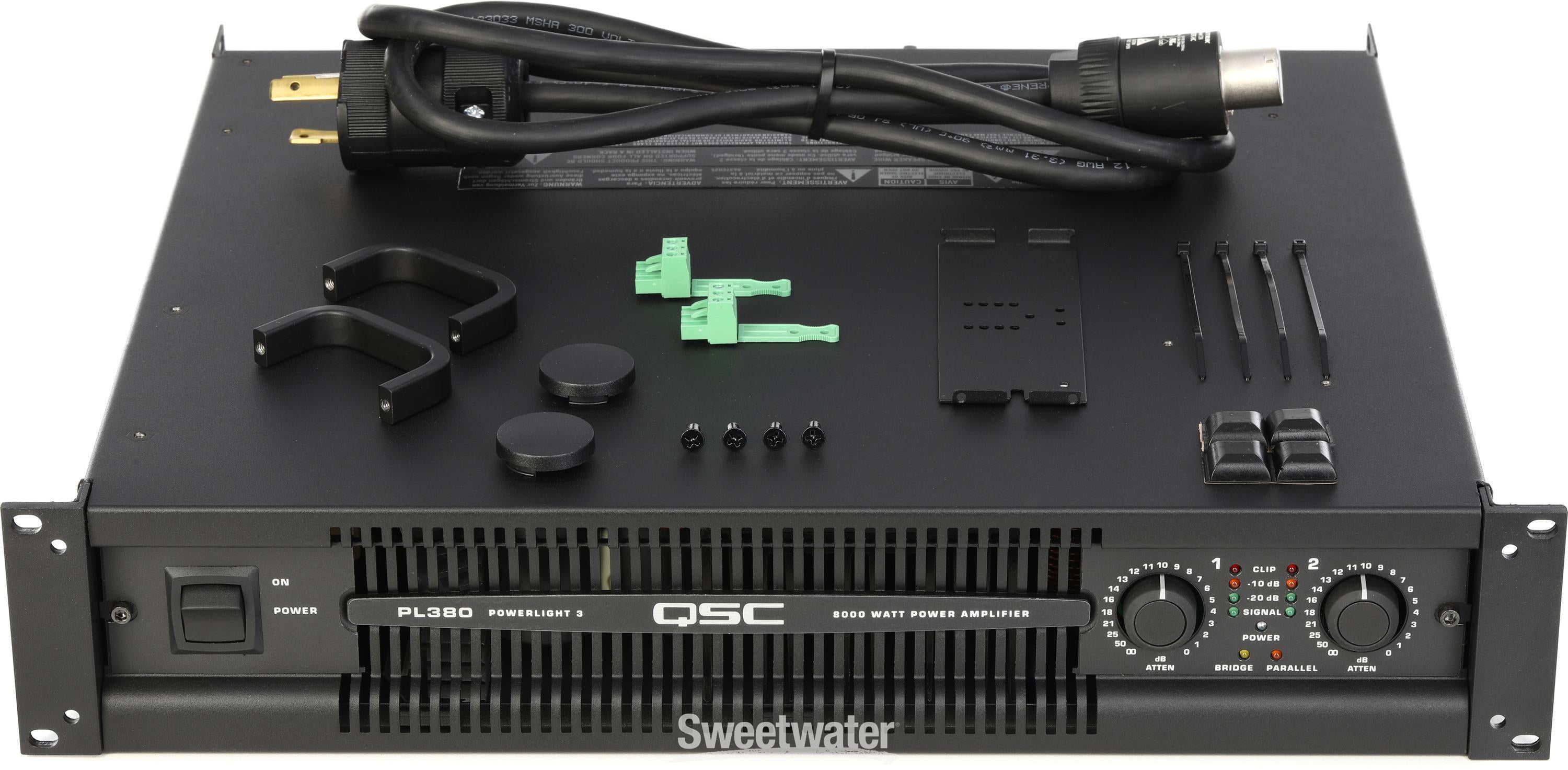 QSC PL380 2,500-watt 2-channel Power Amp | Sweetwater