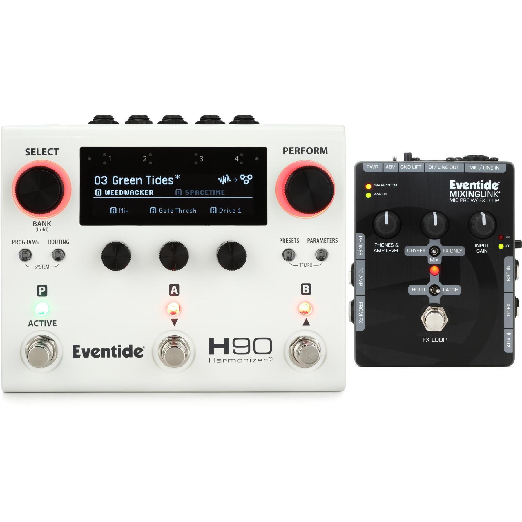 Eventide H90 Harmonizer Multi-effects Pedal and Mixing Link Mic