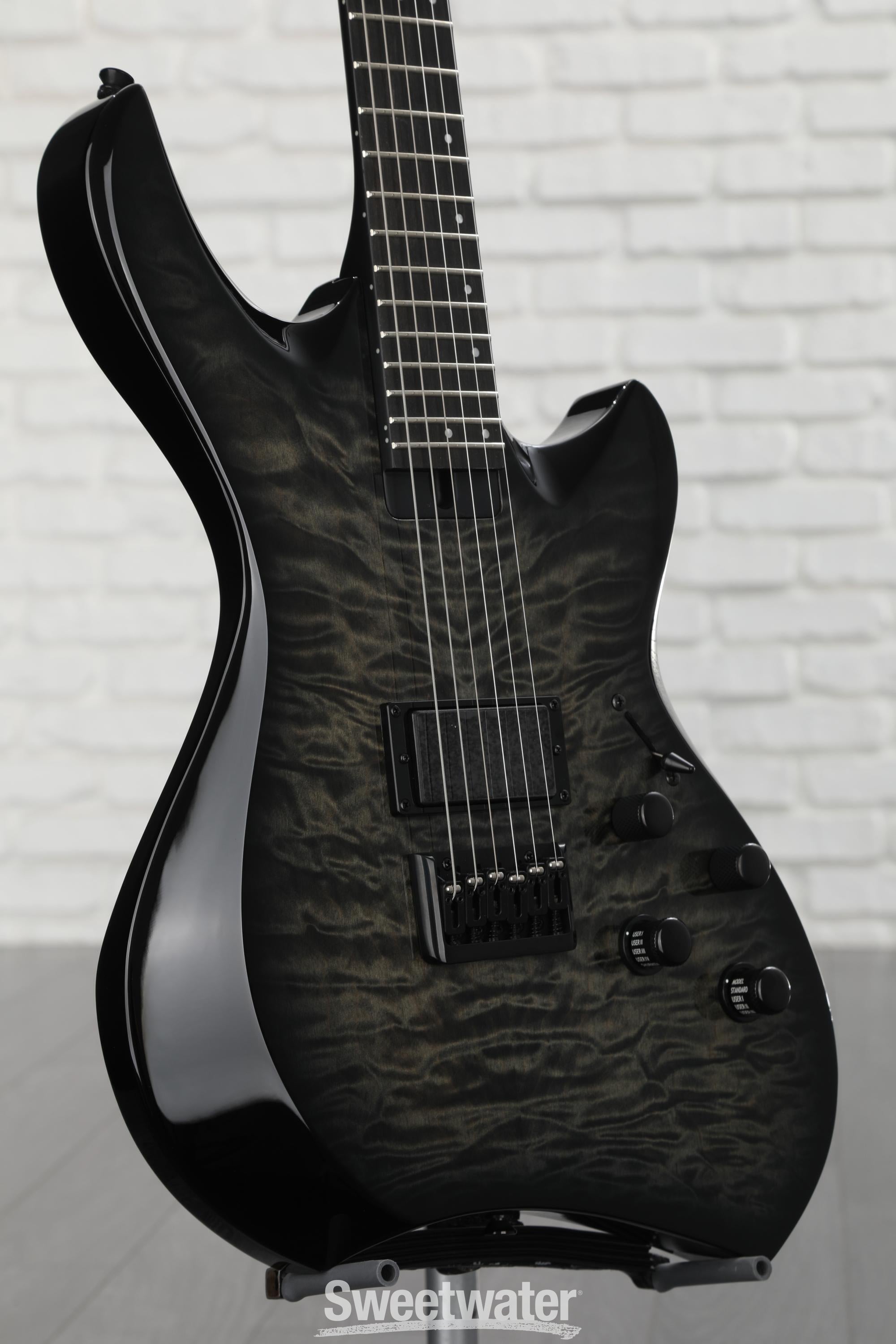 Line 6 Shuriken Variax SR270, Dent 'n Scratch - Trans Black Burst