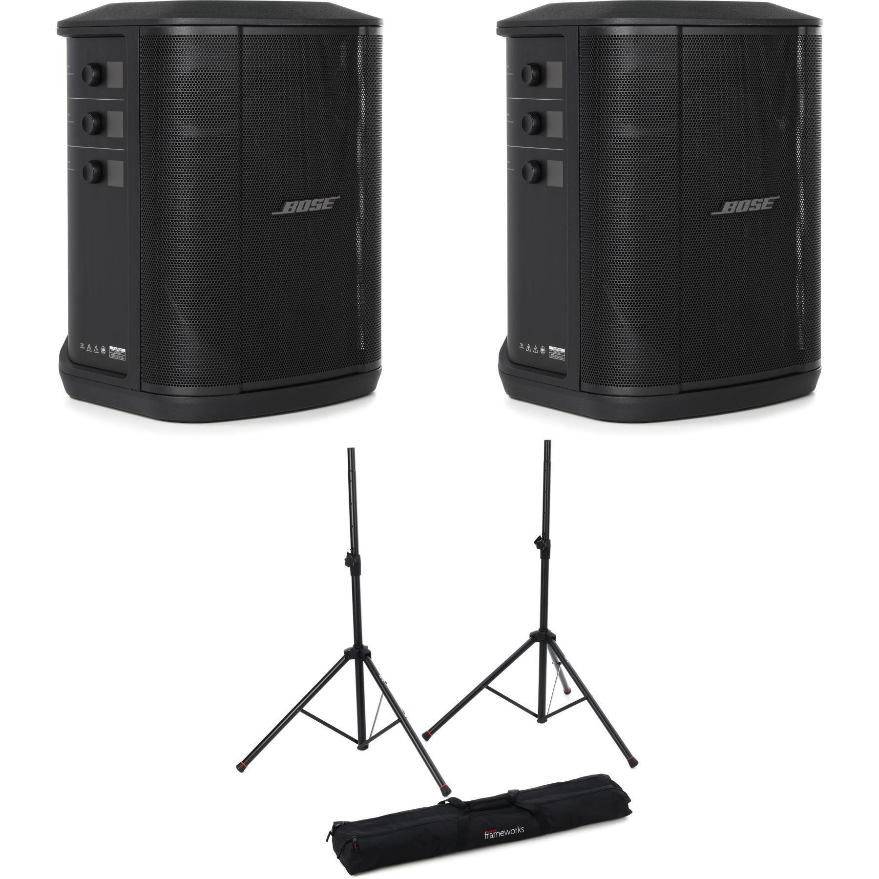 Bose S1 Pro+ Multi-position PA System Pair with Stands | Sweetwater