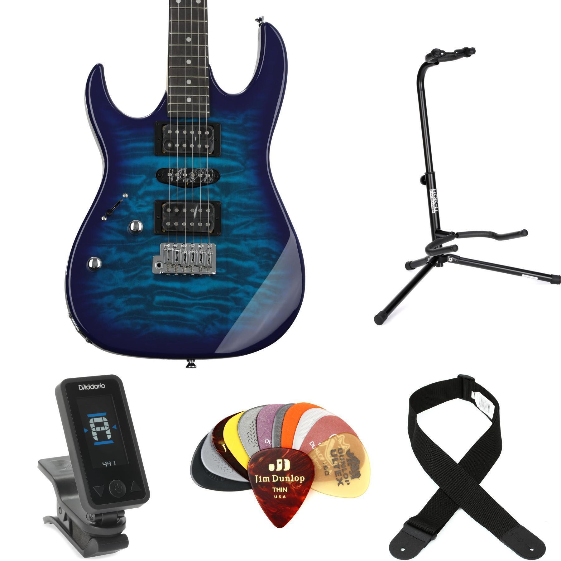Ibanez Gio GRX70QAL Left-handed Electric Guitar Essentials Bundle