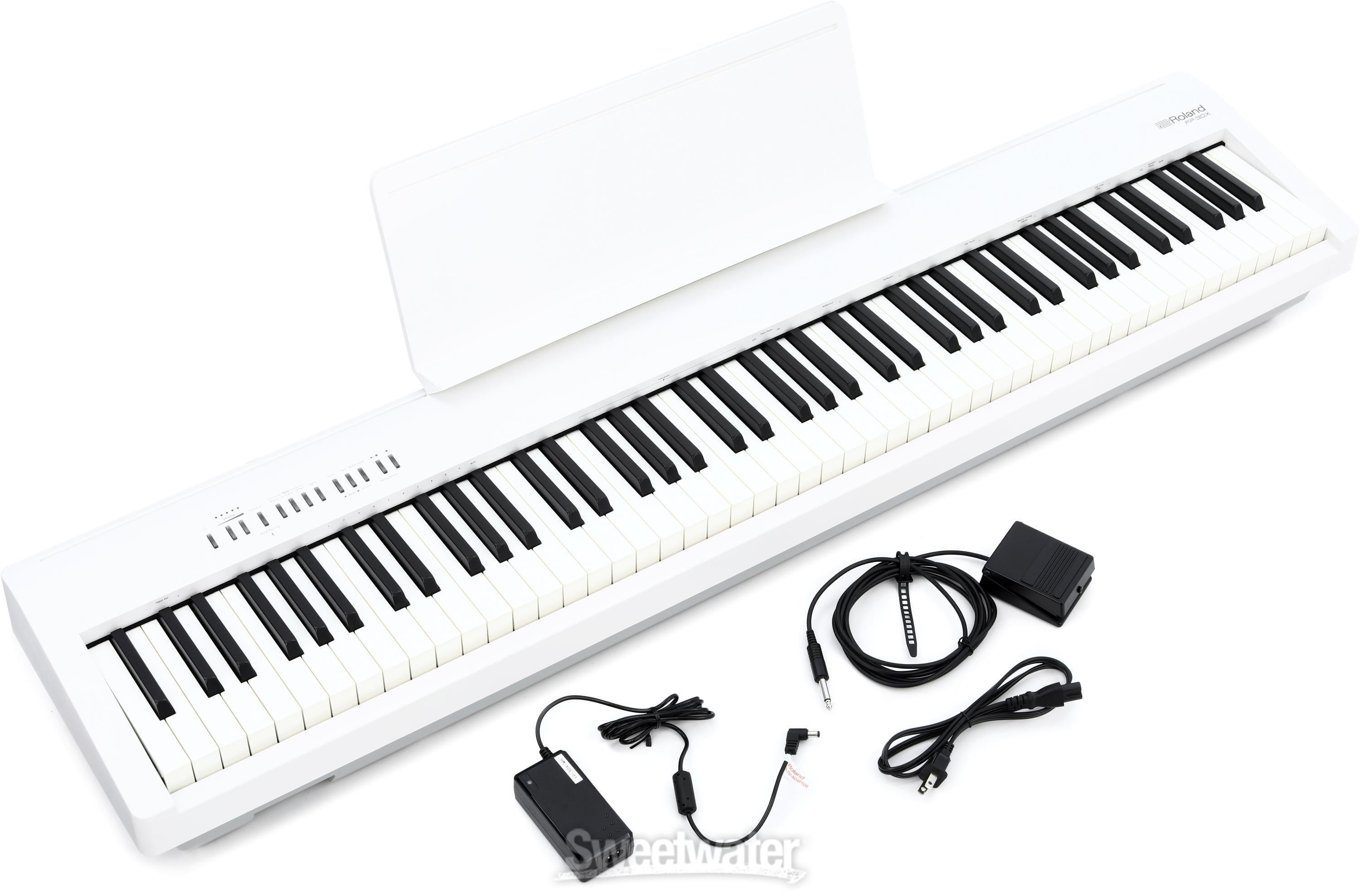 Roland FP-30X Digital Piano with Speakers - White | Sweetwater