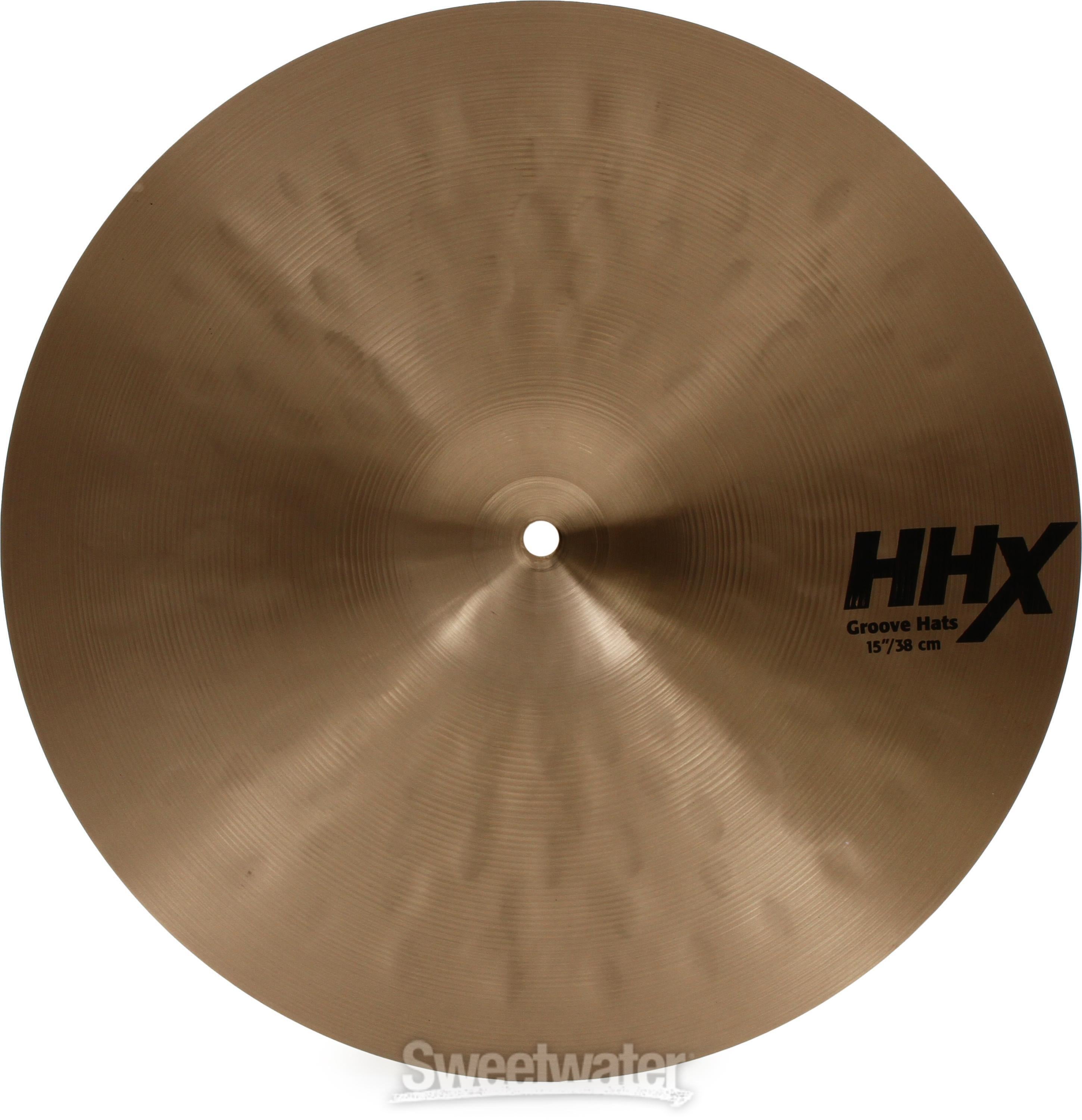 Sabian 15 inch HHX Groove Hi-hat Cymbals | Sweetwater