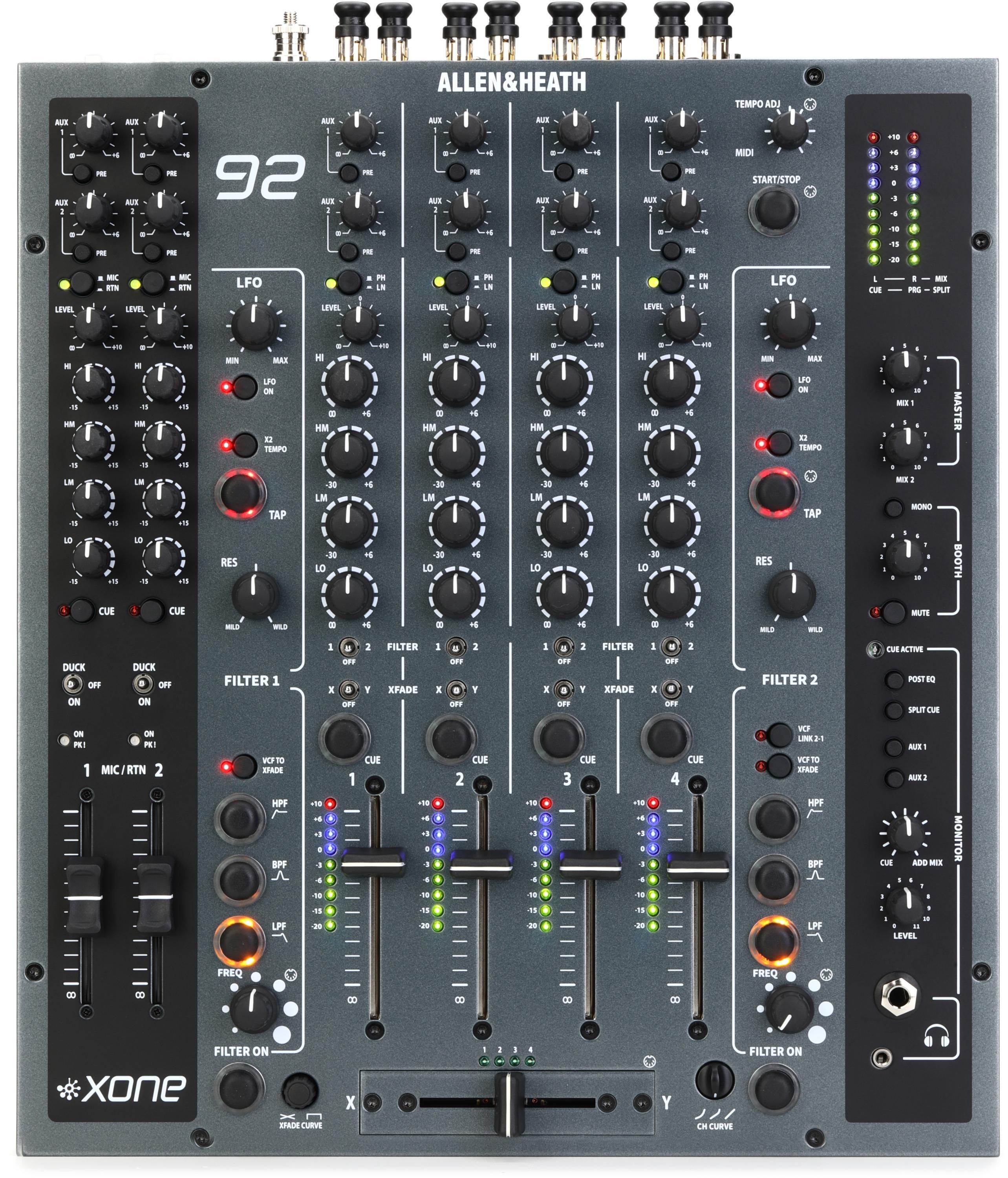 Allen & Heath Xone:92 Mk2 Analog 4-channel DJ Mixer | Sweetwater