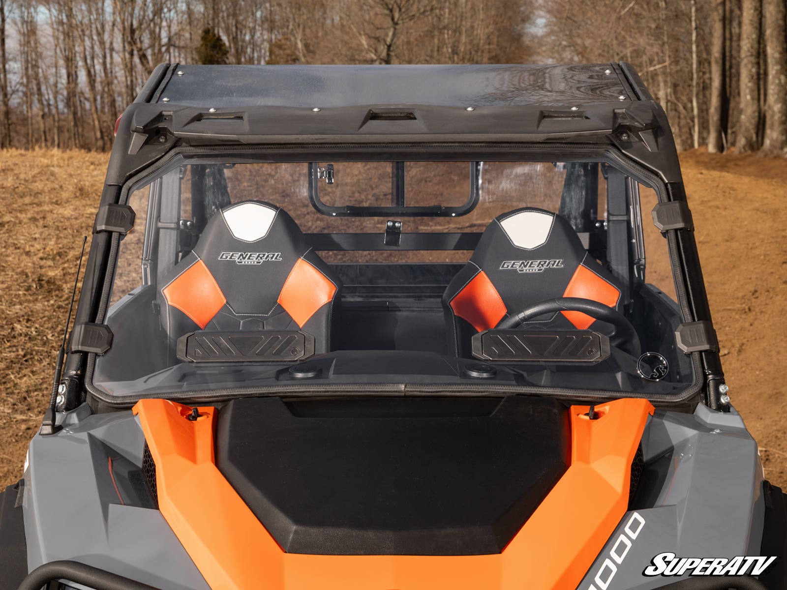 Polaris General XP 1000 Vented Windshield—Scratch Resistant