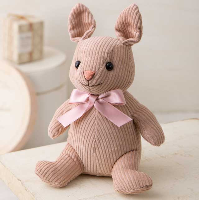 コーデュロイ生地でつくるぬいぐるみ「うさぎ」手芸キット ハマナカ
