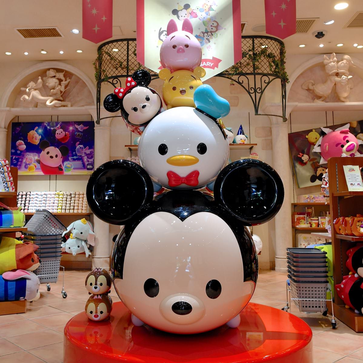 巨大TSUMTSUMと記念撮影☆ディズニーストア渋谷公園通り店ツムツム3