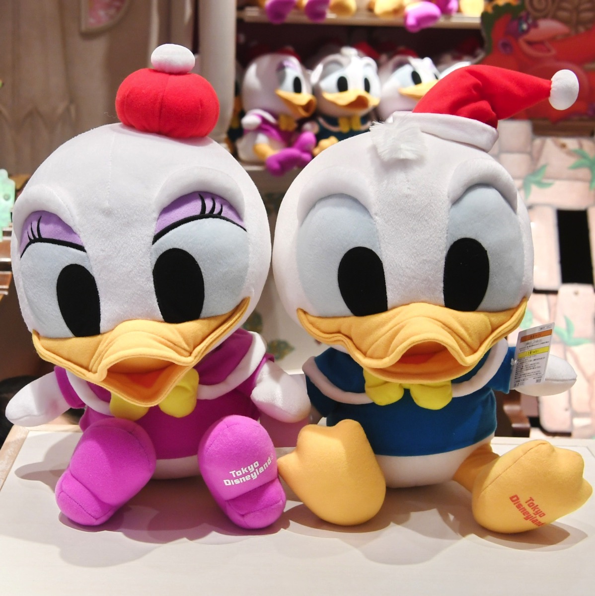 3445.昔の海外ディズニーオークションピン クリスマス ミニーデイジー