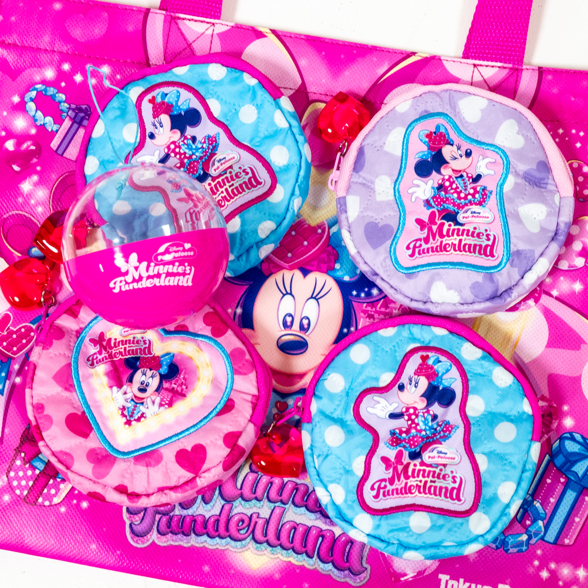 ハートやドットのミニポーチ全4種！東京ディズニーランド「ディズニー