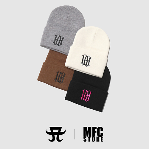 浜崎あゆみ×MFC STORE BEANIE GRAY ステッカー付き 浜崎あゆみ×MFC