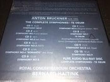 Amazon.co.jp: 10CD +ブルーレイ ハイティンク ブルックナー 交響曲