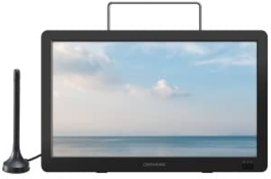 Amazon | 14V型バッテリー内臓ポータブルテレビ | ポータブルテレビ