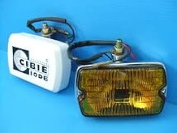 Amazon.co.jp: 当時物 2個 シビエ35角型 フォグランプ 旧車 ライト