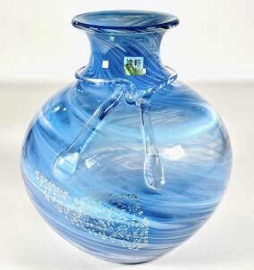 Amazon.co.jp: 津軽びいどろ 青森県伝統工芸品 ガラス花瓶 フラワー