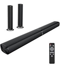 Amazon.co.jp: HolyCrab サウンドバー 2 in 1 取り外し可能 テレビ