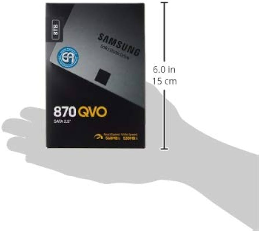 Amazon.com: SAMSUNG 870 QVO MZ-77Q8T0BW 8TB 2.5