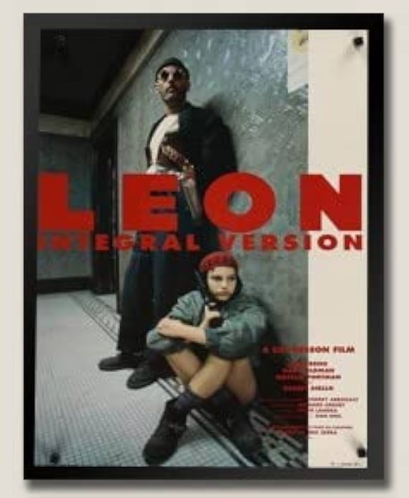 映画LEONシーン アートフレーム 黒 映画ポスター 『レオン』LEON The
