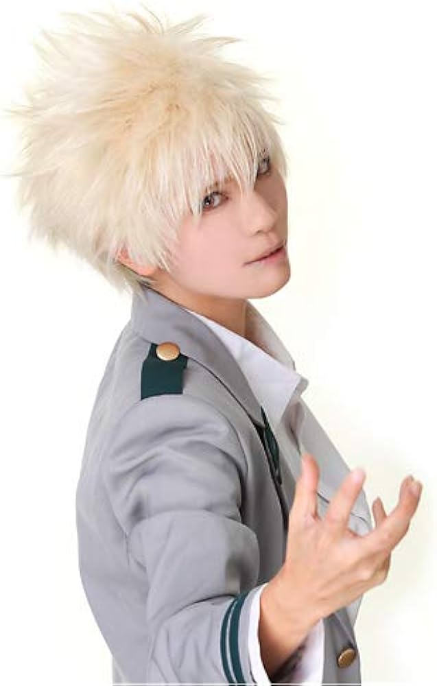 Amazon.co.jp: 僕のヒーローアカデミア 爆豪勝己 風 ウィッグ キャラ