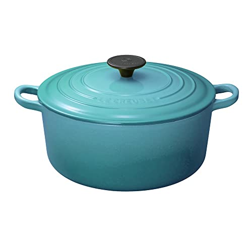 ル・クルーゼ ココット・ロンド IH対応 24cm [カリビアンブルー] (鍋