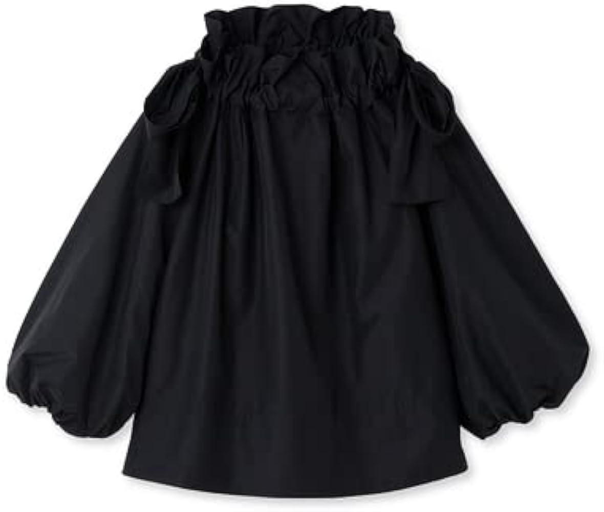 Amazon | [セルフォード] ショルダーリボンギャザーブラウス