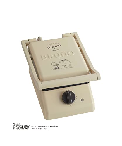 Amazon | BRUNO PEANUTS グリルサンドメーカー シングル アイボリー