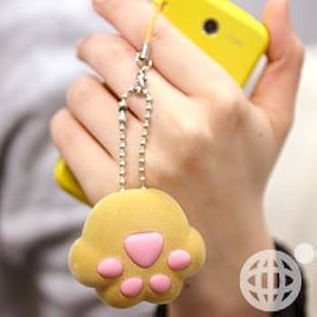 Amazon.co.jp: プニっとやみつき 歌う にゃウンド肉球ボールチェーン