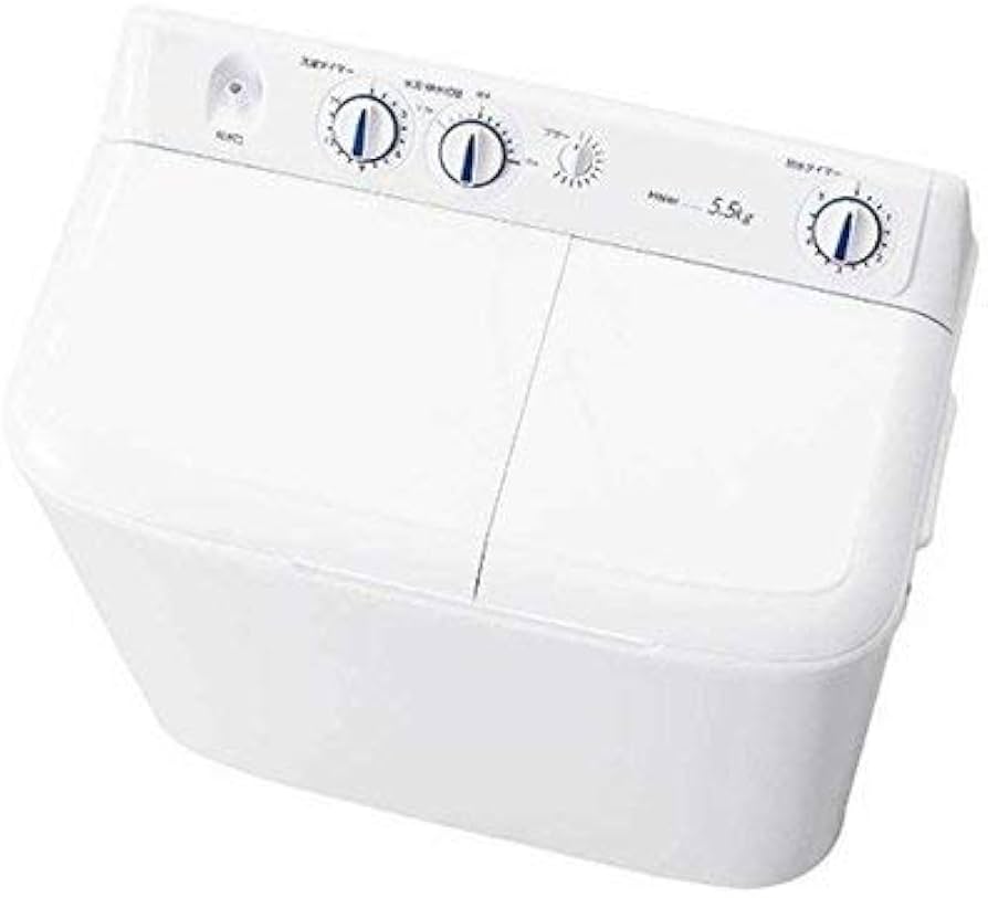 Amazon.co.jp: ハイアール 5.5Kg 二槽式洗濯機 JW-W55E-W ホワイト