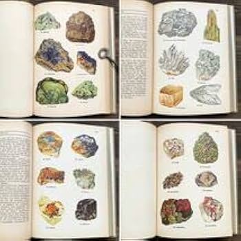 Amazon | 1923年ドイツの古い鉱物図鑑(DAS MINERALREICH)アンティーク
