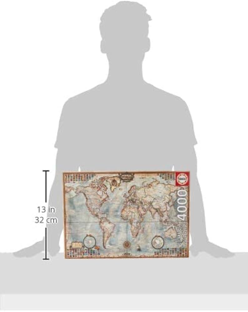 Amazon.co.jp: 4000ピース ジグソーパズル Educa 世界の行政地図 The