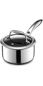 Amazon｜HexClad ハイブリッド ノンスティック 片手鍋 【14cm / 0.95L