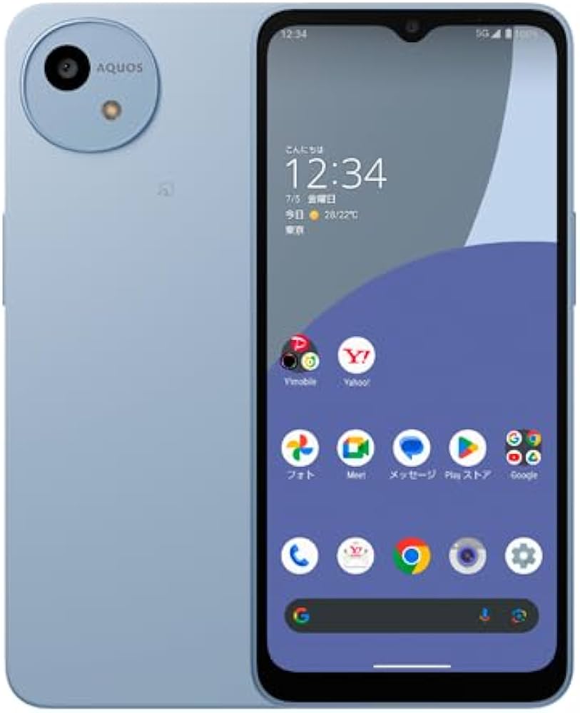 Amazon | Simフリー AQUOS wish4 A402SH ブルー YmobileモデルSIM