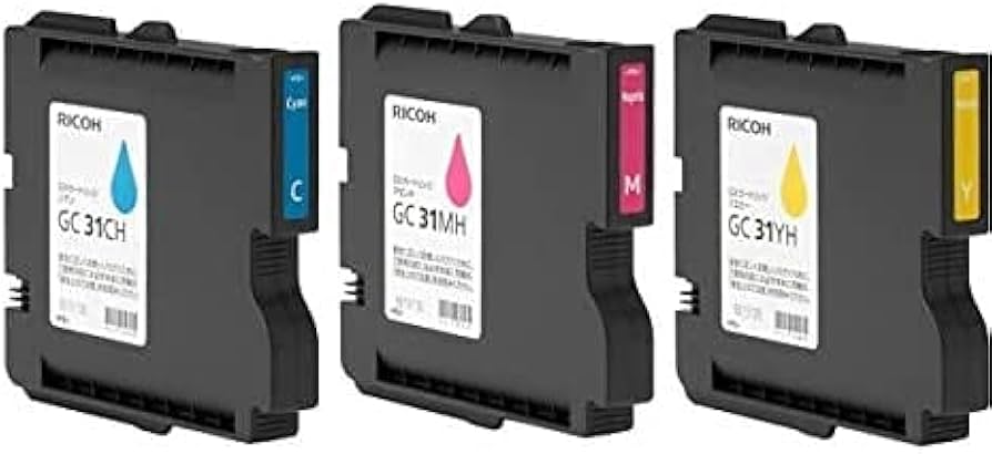 Amazon.co.jp: リコー RICOH GXカートリッジGC31H 大容量3色セット