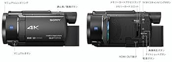 Amazon.co.jp: SONY ビデオカメラ FDR-AX55 4K 64GB 光学20倍 ブラック