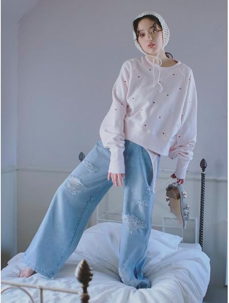 Amazon.co.jp: [ファーファー] ミニハート刺繍スウェット RWCT251096