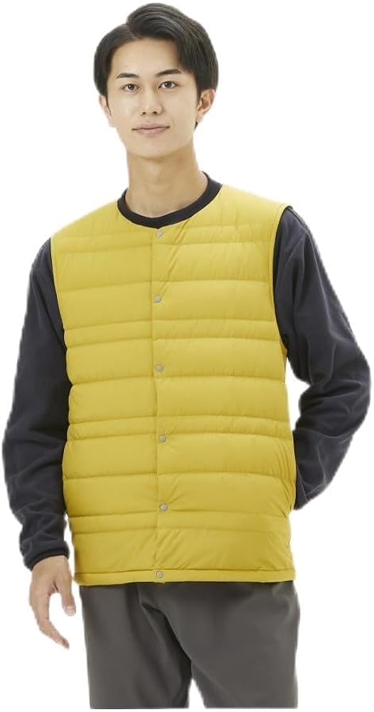 Amazon | ダウンベスト コンパクト ブレスサーモ 発熱素材 防寒 冬