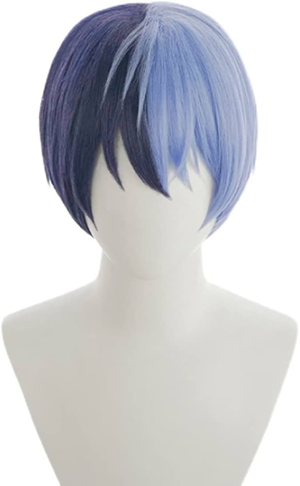 Amazon.co.jp: コスプレウィッグ ネット付き 青柳 冬弥 あおやぎとうや