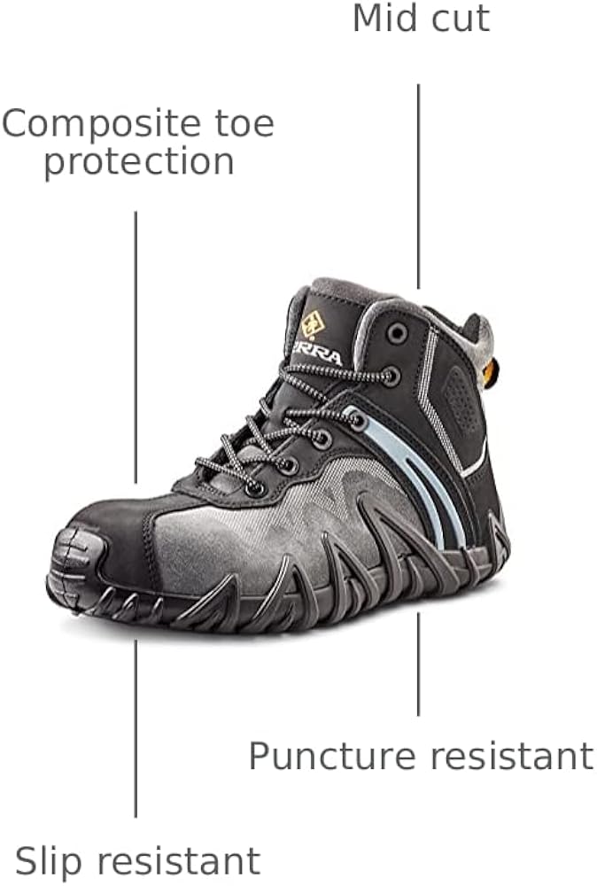 Amazon.com: Terra Men's Venom Mid Cut Work Shoe Black : Clothing