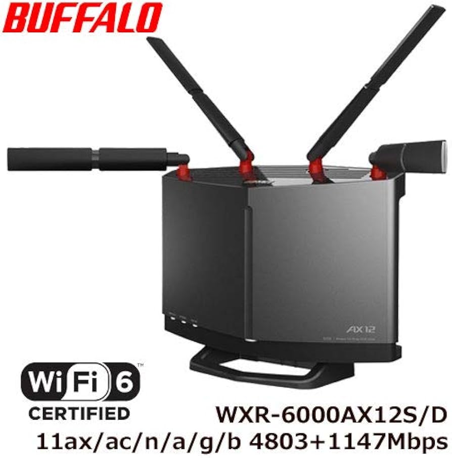 Amazon.co.jp: バッファロー WXR-6000AX12S/D [Wi-Fi 6 無線LAN