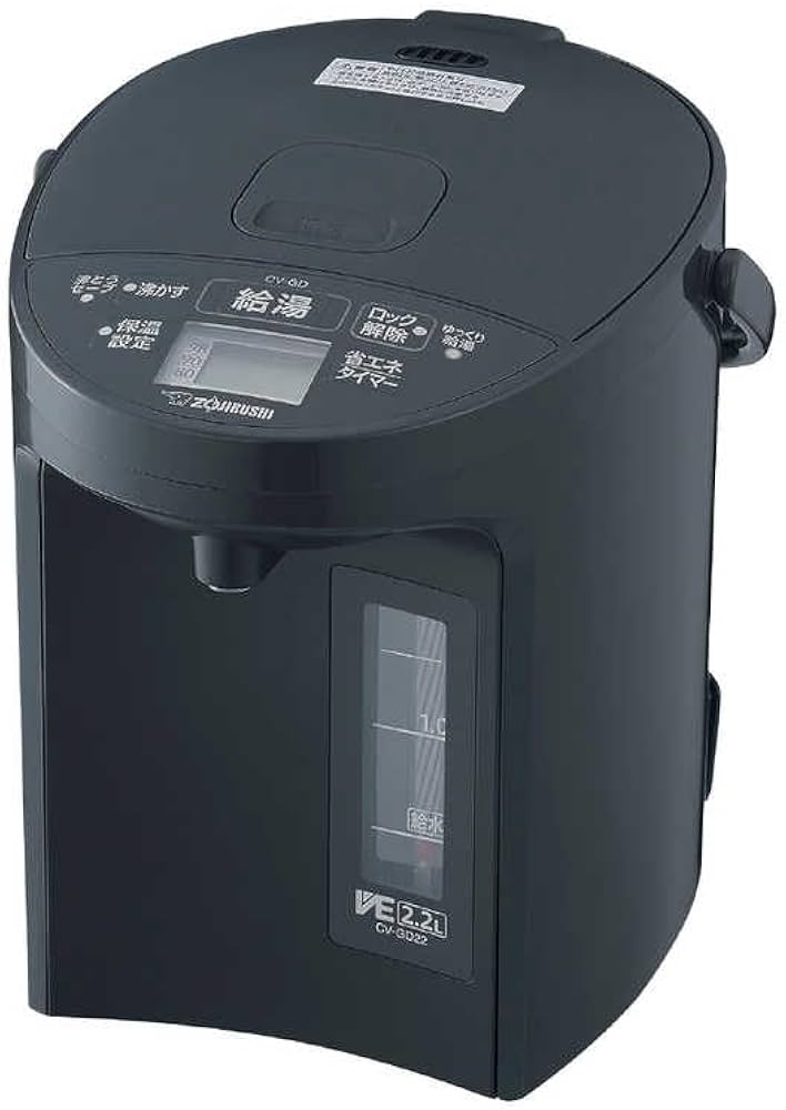 Amazon | 象印マホービン 電気ポット 2.2L ソフトブラック CV-GD22-BM