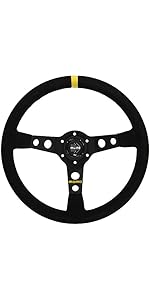 Amazon | MOMO(モモ) ステアリング MOD.07 35パイ BK/スエード M-42