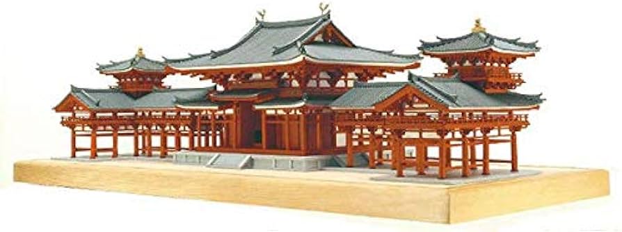 Amazon | ウッディジョー/木製建築模型 1/75平等院・鳳凰堂＋塗料