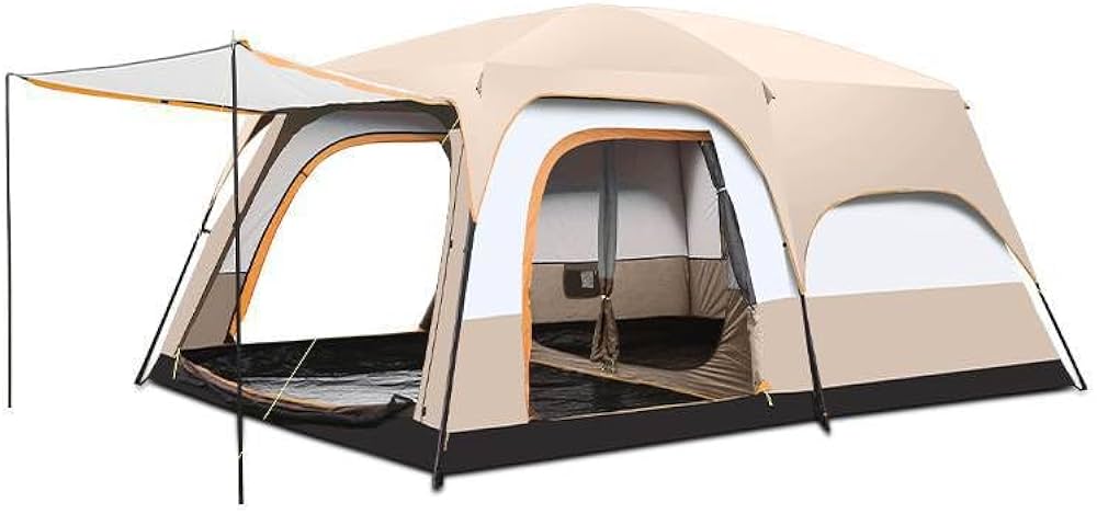 Amazon.co.jp: 大型ファミリーテント 2ルーム ワンタッチ ビッグサイズ