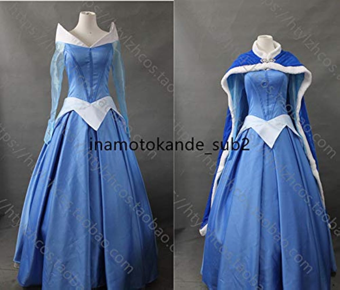 Amazon.co.jp: コスプレ衣装眠れる森の美女風・オーロラ姫 ブルー