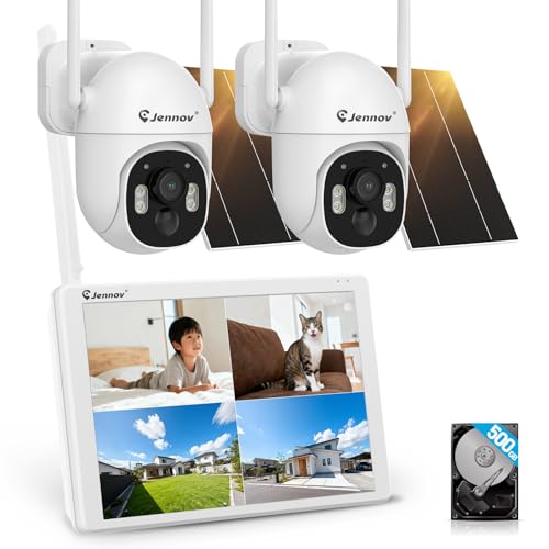 Amazon.co.jp: 【完全無線】Jennov 防犯カメラ 屋外 ソーラー
